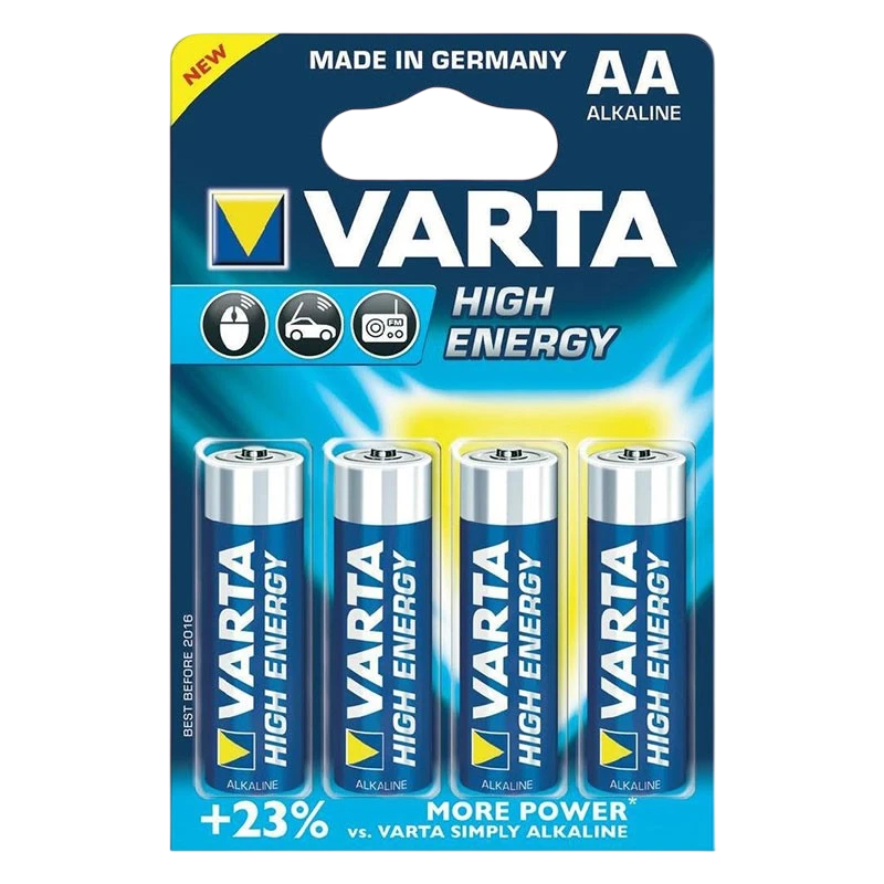 Pack 4x Batteries Varta AA Long Life Power LR06