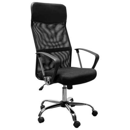 Powerbasics Mesh Noir avec Dossier inclinable Chaise de bureau