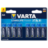 Pack 8x Batteries Varta AA Long Life Power LR06