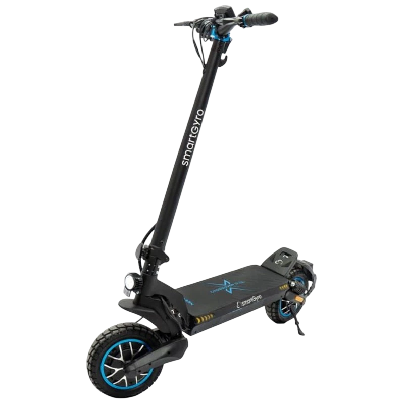 Smartgyro Cross Dual Max 1000W Noir 25km/h 30km 100kg suspension Trottinette électrique
