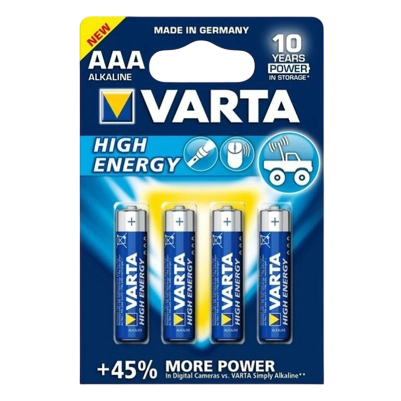 Pack 4x Batteries Varta AAA Long Life Power LR03