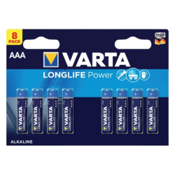 Pack 8x Batteries Varta AAA Long Life Power LR03