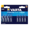 Pack 8x Batteries Varta AAA Long Life Power LR03