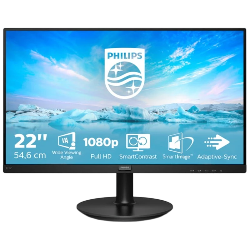 Philips V Line 221V8A/00 Noir 21,5 pouces Full HD VA 4ms Monitor
