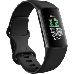 Fitbit Charge 6 Noir 1,04 pouces AMOLED GPS NFC 7 jours +40 sports 5ATM Bracelet connecté