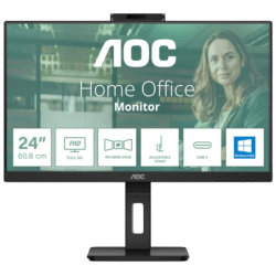AOC 24P3CW Noir avec webcam 23,8 pouces Full HD IPS 4ms Monitor
