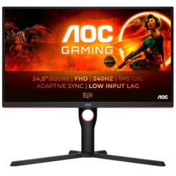 AOC G3 25G3ZM/BK Noir 24,5 pouces Full HD VA 240Hz 0,5ms FreeSync Premium Monitor