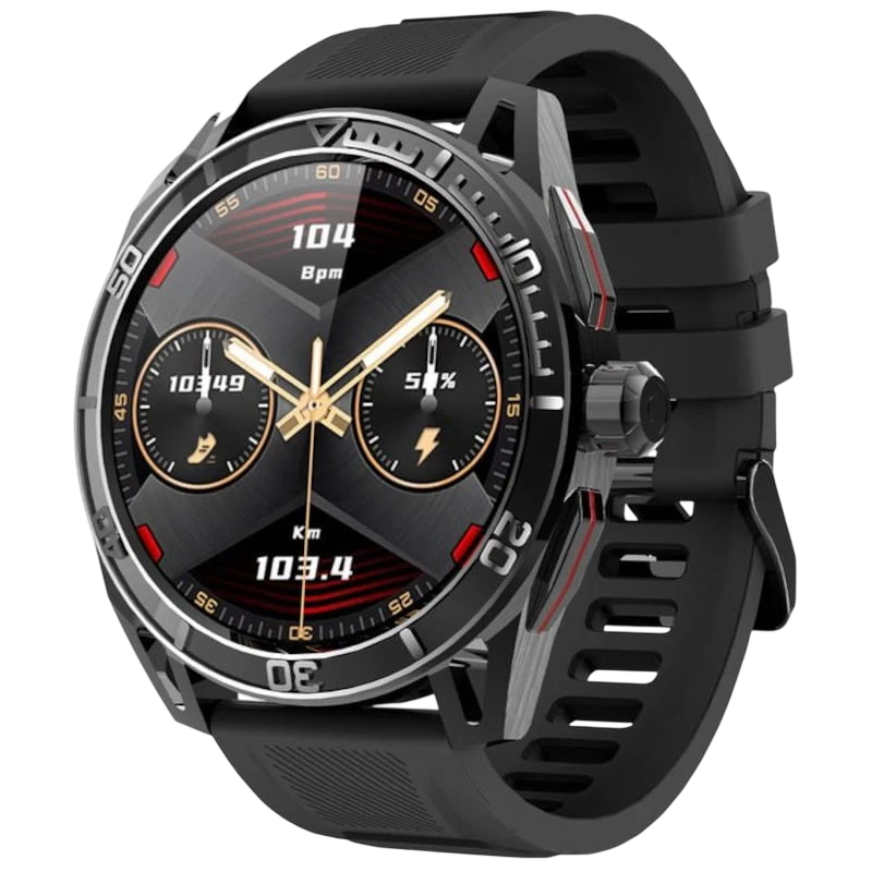 DT NO.1 HD30 Max Noir 1,43 pouces AMOLED NFC 7 jours +100 sports IP68 Smartwatch