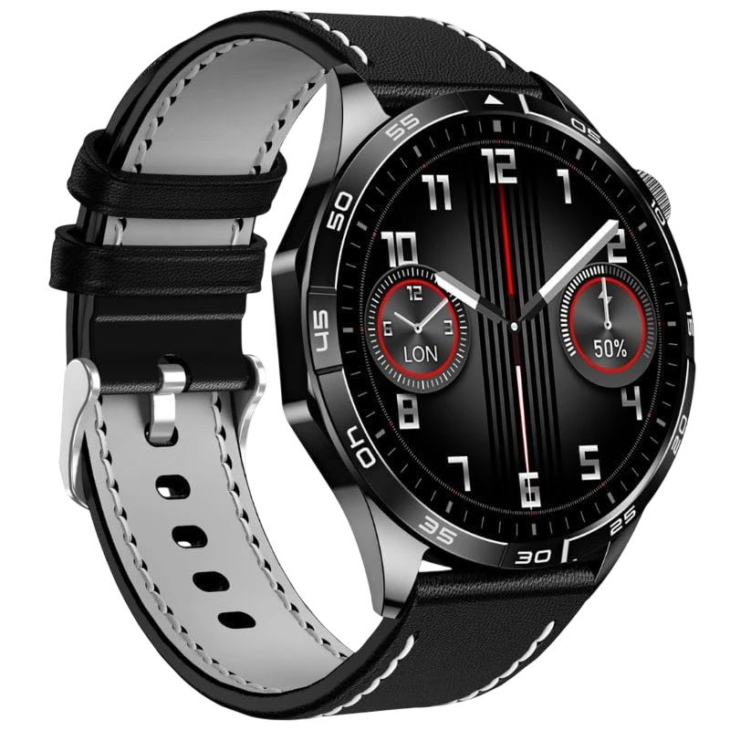 DT NO.1 HD GT4 Noir 1,43 pouces AMOLED 7 jours +100 sports IP68 Smartwatch