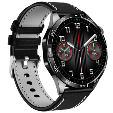 DT NO.1 HD GT4 Noir 1,43 pouces AMOLED 7 jours +100 sports IP68 Smartwatch