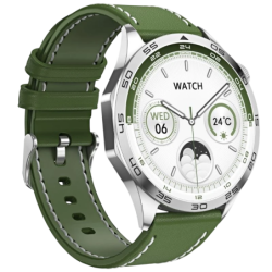DT NO.1 HD GT4 Vert 1,43 pouces AMOLED 7 jours +100 sports IP68 Smartwatch