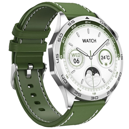 DT NO.1 HD GT4 Vert 1,43 pouces AMOLED 7 jours +100 sports IP68 Smartwatch