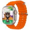 DT NO.1 V9 Ultra 2 Orange 2,1 pouces AMOLED GPS NFC 15 jours IP68 Smartwatch