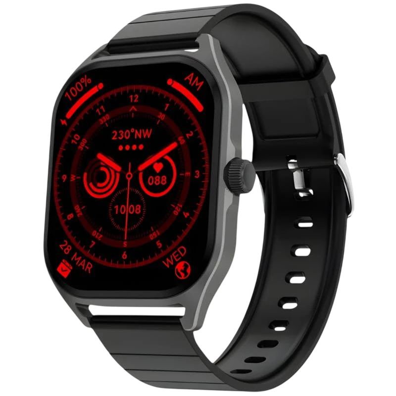 DT NO.1 DT99 Noir 2,04 pouces AMOLED GPS 7 jours +154 sports IPX7 Smartwatch