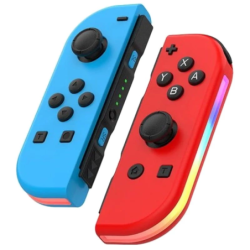 J-C Set Gauche/Droit Bleu/Rouge avec RGB Switch 500mAh 15h Manette