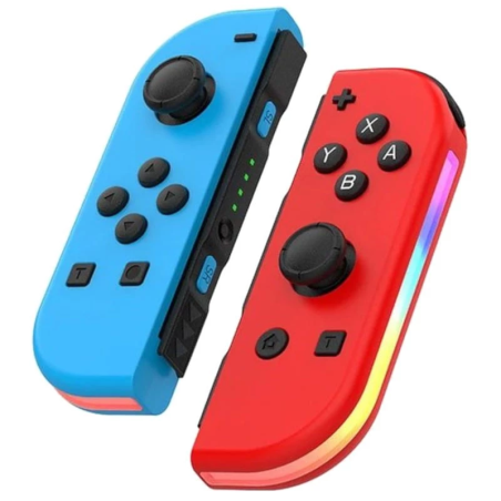 J-C Set Gauche/Droit Bleu/Rouge avec RGB Switch 500mAh 15h Manette