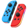 J-C Set Gauche/Droit Bleu/Rouge avec RGB Switch 500mAh 15h Manette