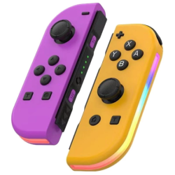 J-C Set Gauche/Droit Violet/Orange avec RGB Switch 500mAh 15h Manette