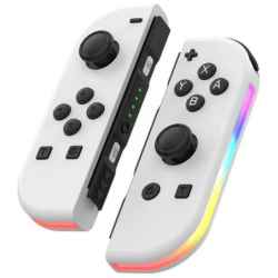 J-C Set Gauche/Droit Blanc avec RGB Switch 500mAh 15h Manette