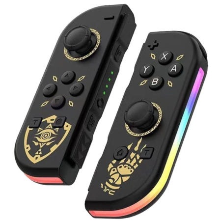 J-C Set Gauche/Droit Black T2 avec RGB Switch 500mAh 15h Manette