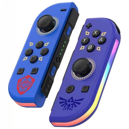 J-C Set Gauche/Droit Bleu/Violet Sword avec RGB Switch 500mAh 15h Manette
