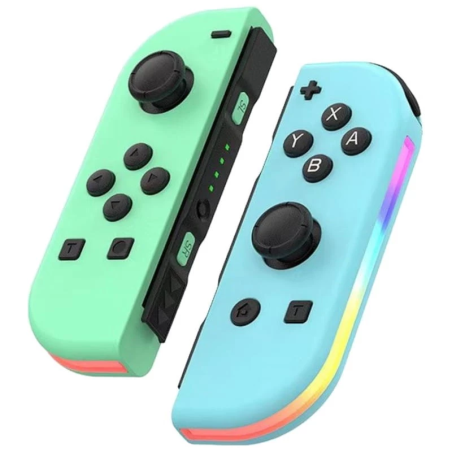 J-C Set Gauche/Droit Vert/Bleu avec RGB Switch 500mAh 15h Manette