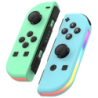 J-C Set Gauche/Droit Vert/Bleu avec RGB Switch 500mAh 15h Manette