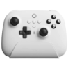 8BitDo Ultimate Bluetooth/2.4G avec adaptateur + base de chargement Blanc Nintendo Switch/Smartphone/PC 1000mAh 22h Manette
