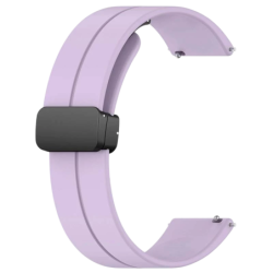 Bracelet Universal Fermoir Magnétique 22mm Pourpre pour Smartwatch Xiaomi/Amazfit/Samsung/Huawei/Realme/Ticwatch