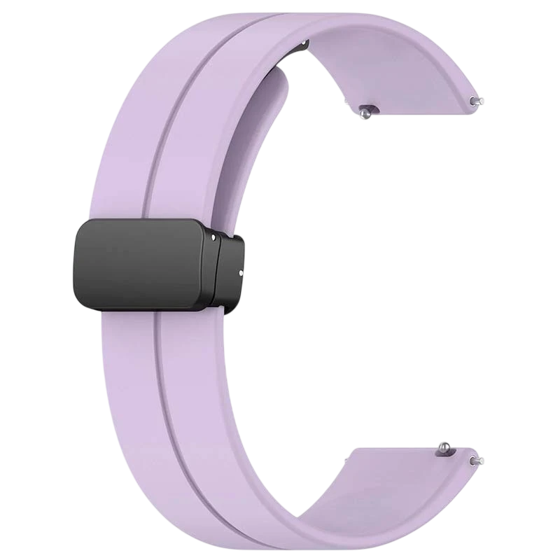 Bracelet Universal Fermoir Magnétique 22mm Pourpre pour Smartwatch Xiaomi/Amazfit/Samsung/Huawei/Realme/Ticwatch