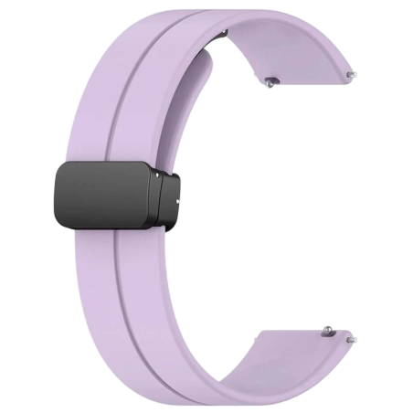 Bracelet Universal Fermoir Magnétique 22mm Pourpre pour Smartwatch Xiaomi/Amazfit/Samsung/Huawei/Realme/Ticwatch
