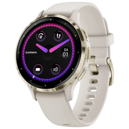 Garmin Venu 3S Gris/Doré 1,2 pouces AMOLED GPS 10 jours 5ATM Smartwatch