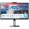 AOC V5 24V5CW Noir avec webcam 23,8 pouces Full HD IPS 1ms FreeSync Monitor