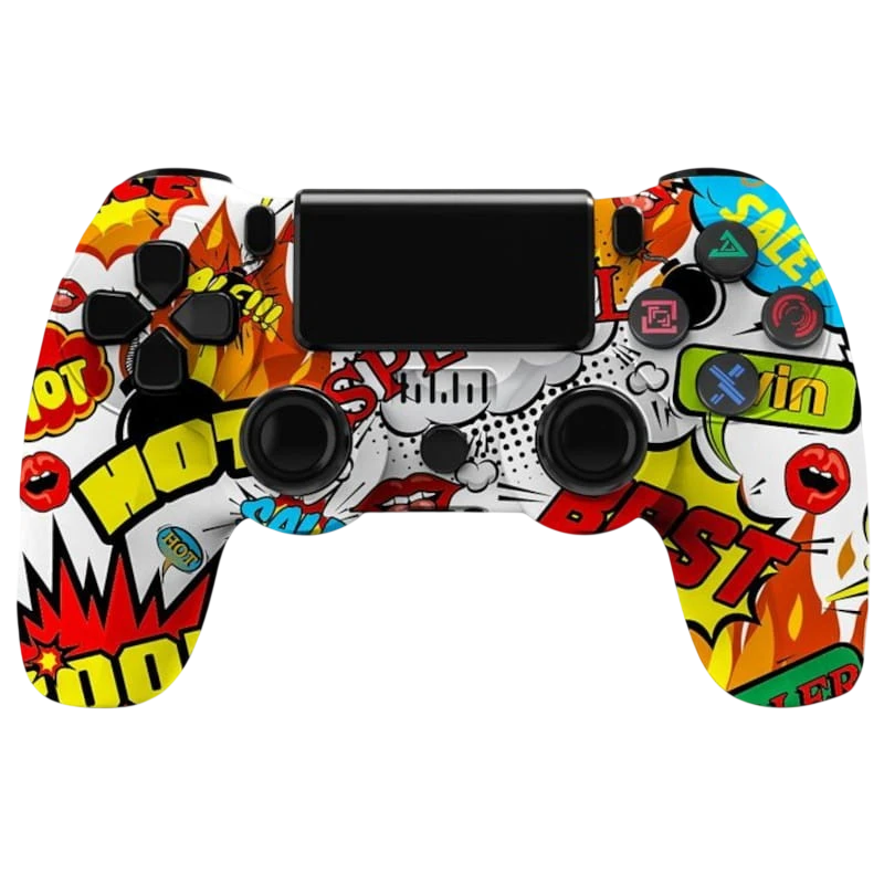 PS4 Powergaming V2 Flames Bluetooth Manette