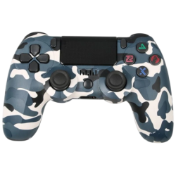 PS4 Powergaming V2 Bleu Camouflage Bluetooth Manette