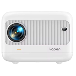 Yaber L1 LCD HD avec WiFi et Bluetooth pour Mobile Focus électrique Blanc LED Projecteur portable mini