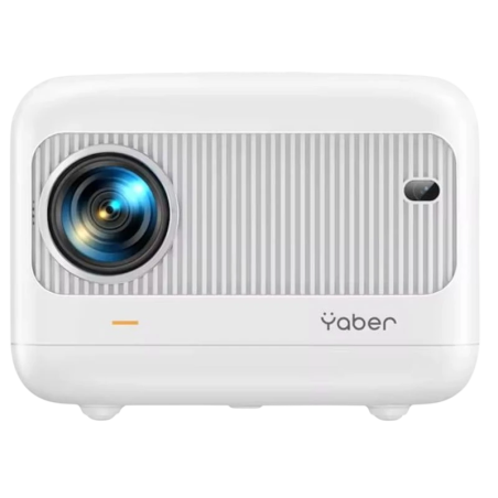 Yaber L1 LCD HD avec WiFi et Bluetooth pour Mobile Focus électrique Blanc LED Projecteur portable mini