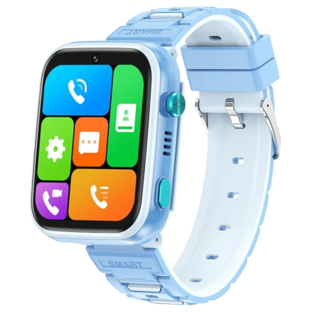 T45 Bleu 1,83 pouces IPS GPS IP67 Smartwatch pour enfants
