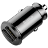 Baseus Chargeur de Voiture Dual USB 3.1A Small Rice Grain Noir