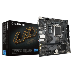 Gigabyte B760M H DDR4 (rev. 1.0) LGA 1700 micro ATX Gigabit Ethernet Intel B760 2 emplacements M.2 Carte mère