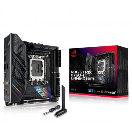 ASUS ROG STRIX B760-I LGA 1700 mini ITX Ethernet Gigabit WiFi 2 emplacements M.2 Carte mère