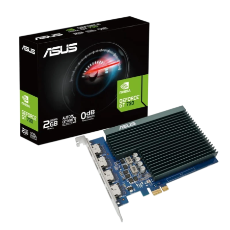 ASUS GeForce GT 730-4H-SL-2GD5 2 GB GDDR5 Noir Carte graphique