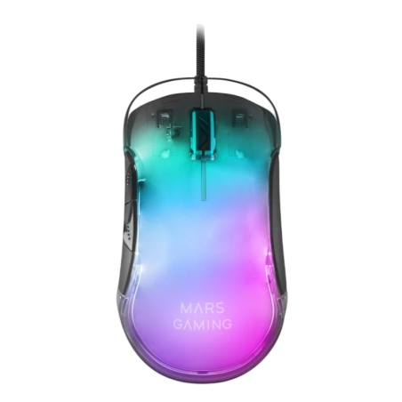 Mars Gaming MMGLOW USB type A RGB Chroma Glow Noir 12800 DPI 7 boutons 75 g Souris