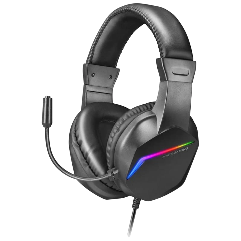 Mars Gaming MH122 FRGB Noir avec micro Casque