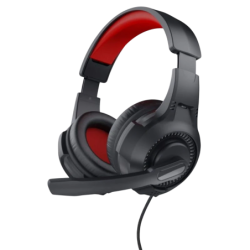 Trust 24785 Noir/Rouge Arceau avec micro Casque