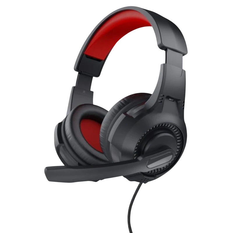 Trust 24785 Noir/Rouge Arceau avec micro Casque