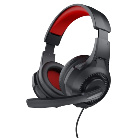 Trust 24785 Noir/Rouge Arceau avec micro Casque