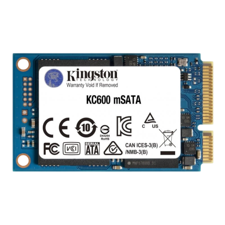 Kingston KC600 mSATA 256GB SATA III 550MB/s SSD