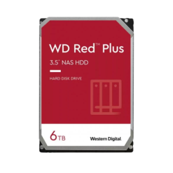WD Red Plus WD60EFPX 6TB SATA III 3,5 pouces 5400rpm Disque dur