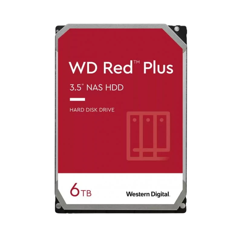 WD Red Plus WD60EFPX 6TB SATA III 3,5 pouces 5400rpm Disque dur